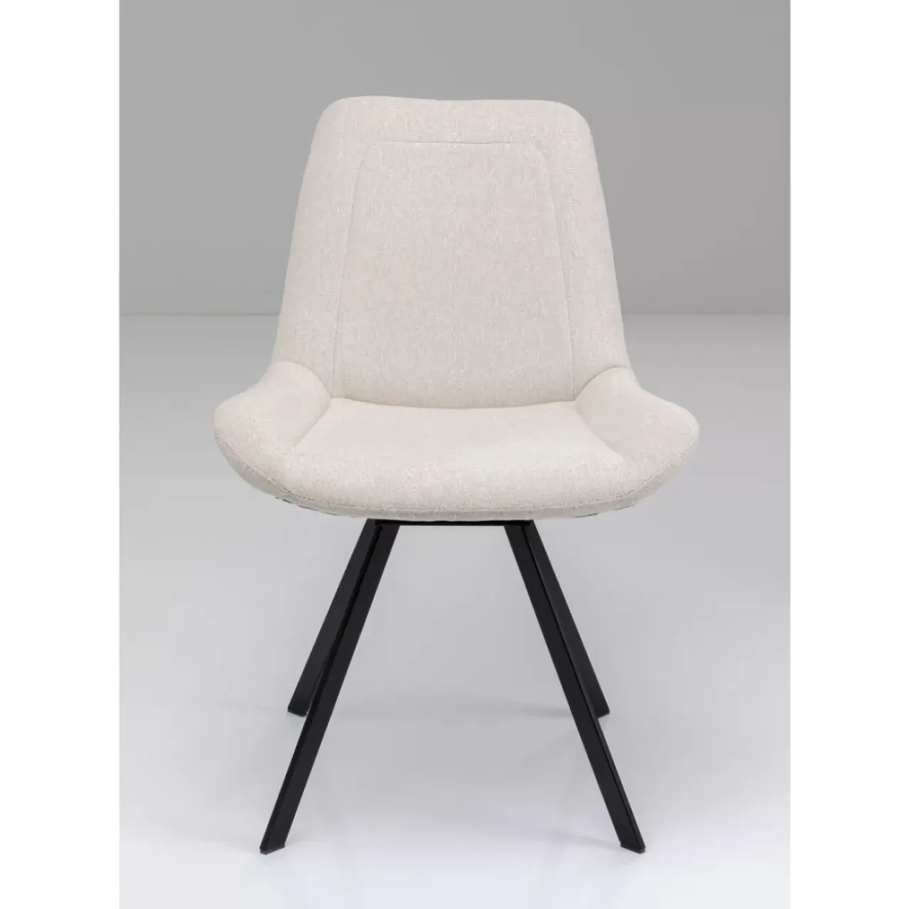 Stühle-KARE Design Drehstuhl Baron Creme