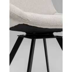 Stühle-KARE Design Drehstuhl Baron Creme
