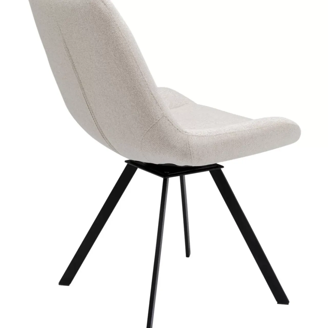 Stühle-KARE Design Drehstuhl Baron Creme