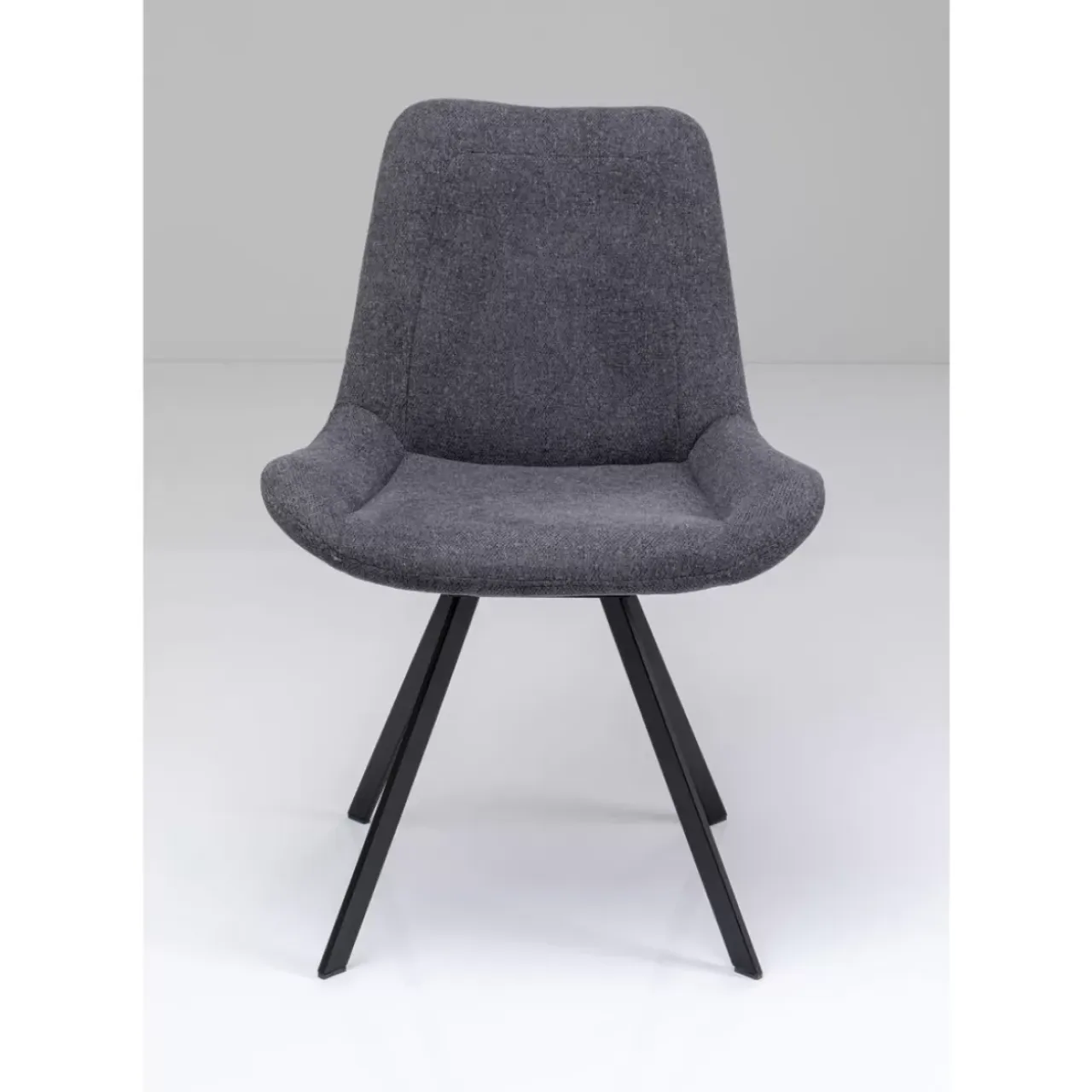 Stühle-KARE Design Drehstuhl Baron Grau
