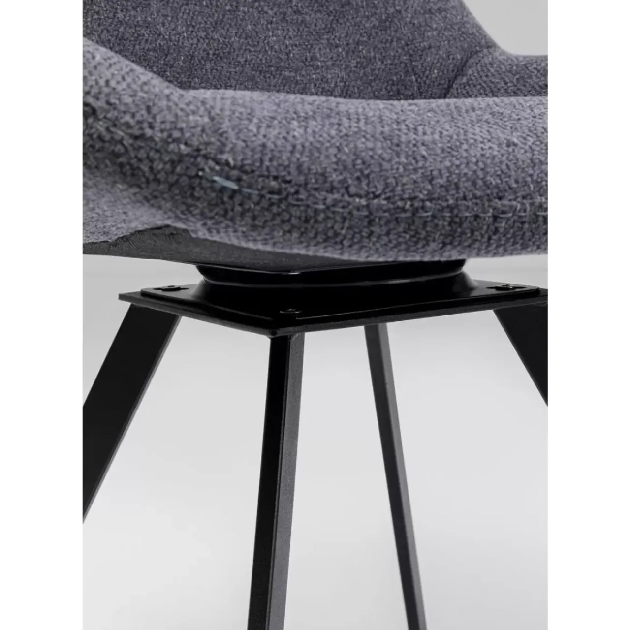 Stühle-KARE Design Drehstuhl Baron Grau