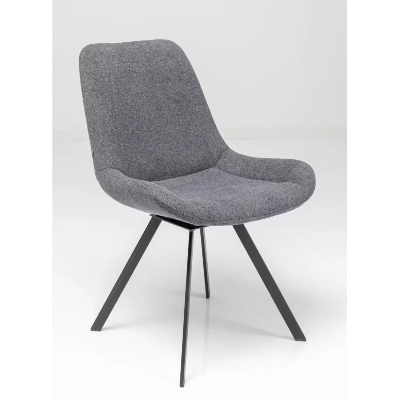 Stühle-KARE Design Drehstuhl Baron Grau