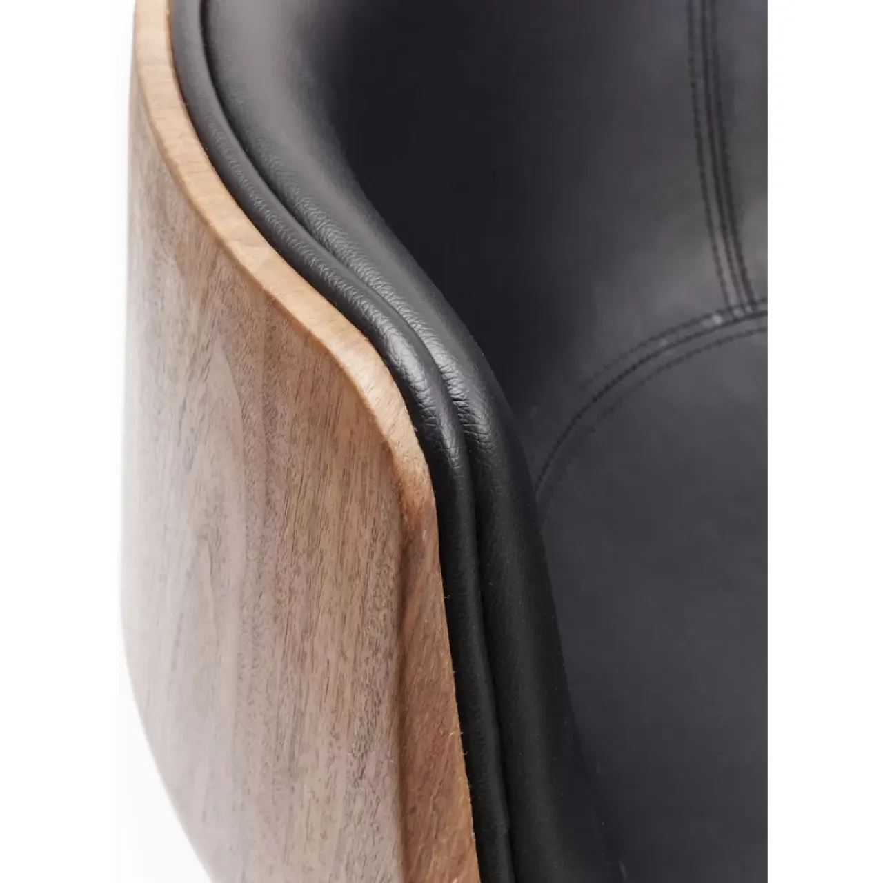 Stühle-KARE Design Drehstuhl Club Walnut