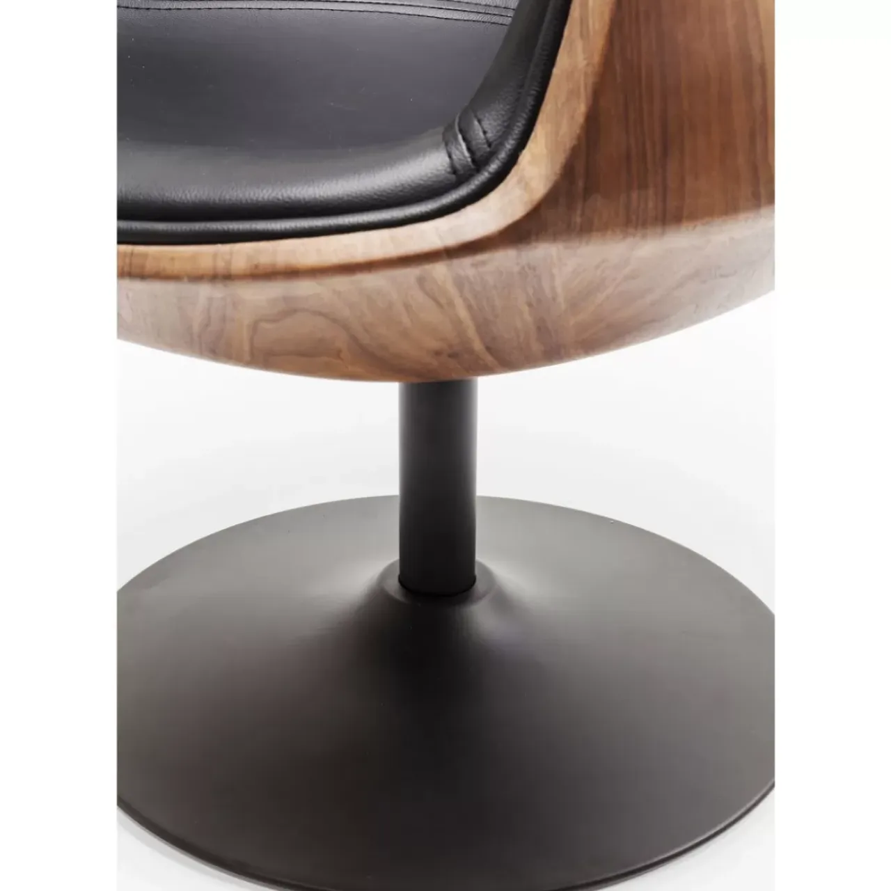 Stühle-KARE Design Drehstuhl Club Walnut