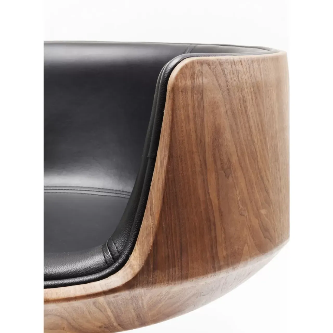 Stühle-KARE Design Drehstuhl Club Walnut