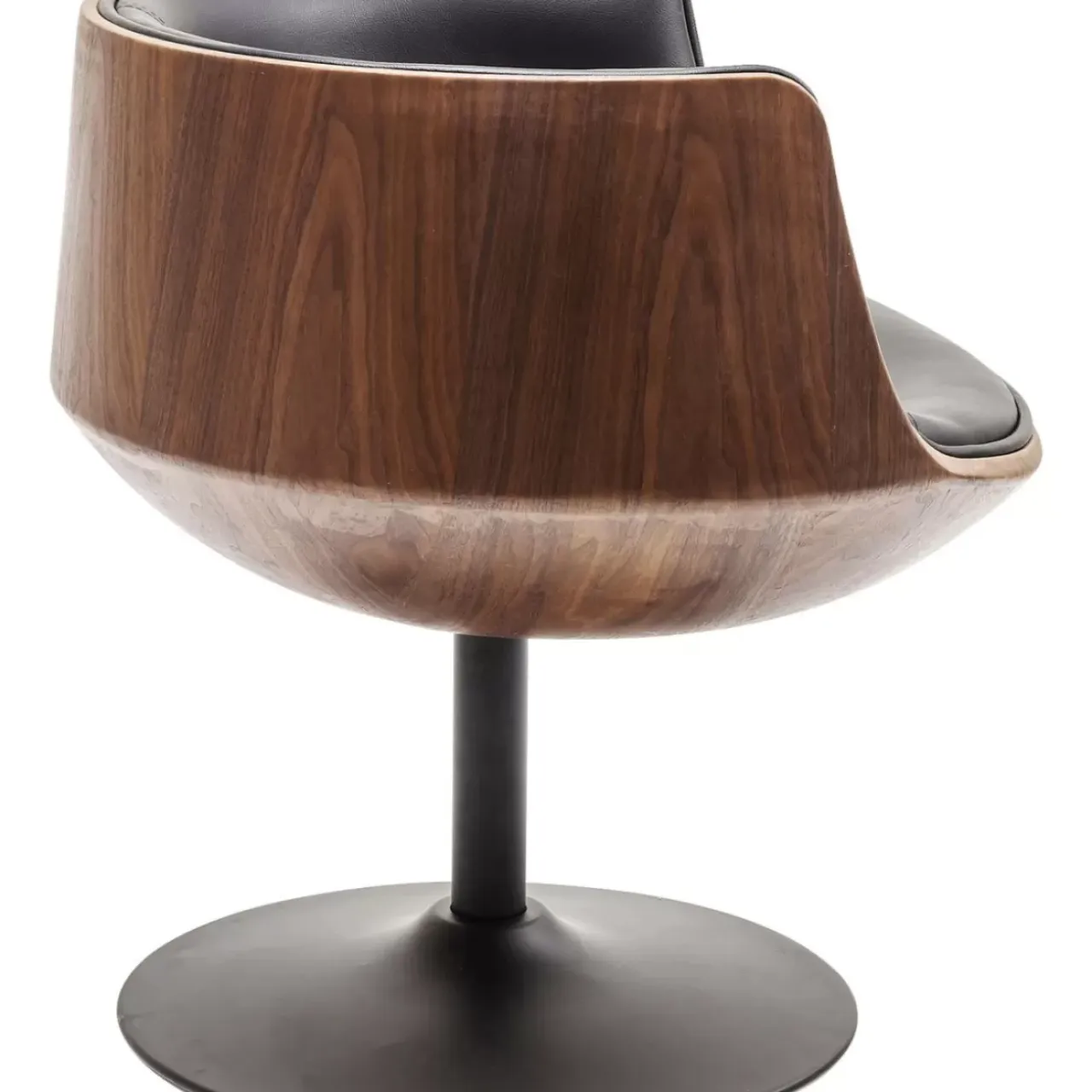 Stühle-KARE Design Drehstuhl Club Walnut