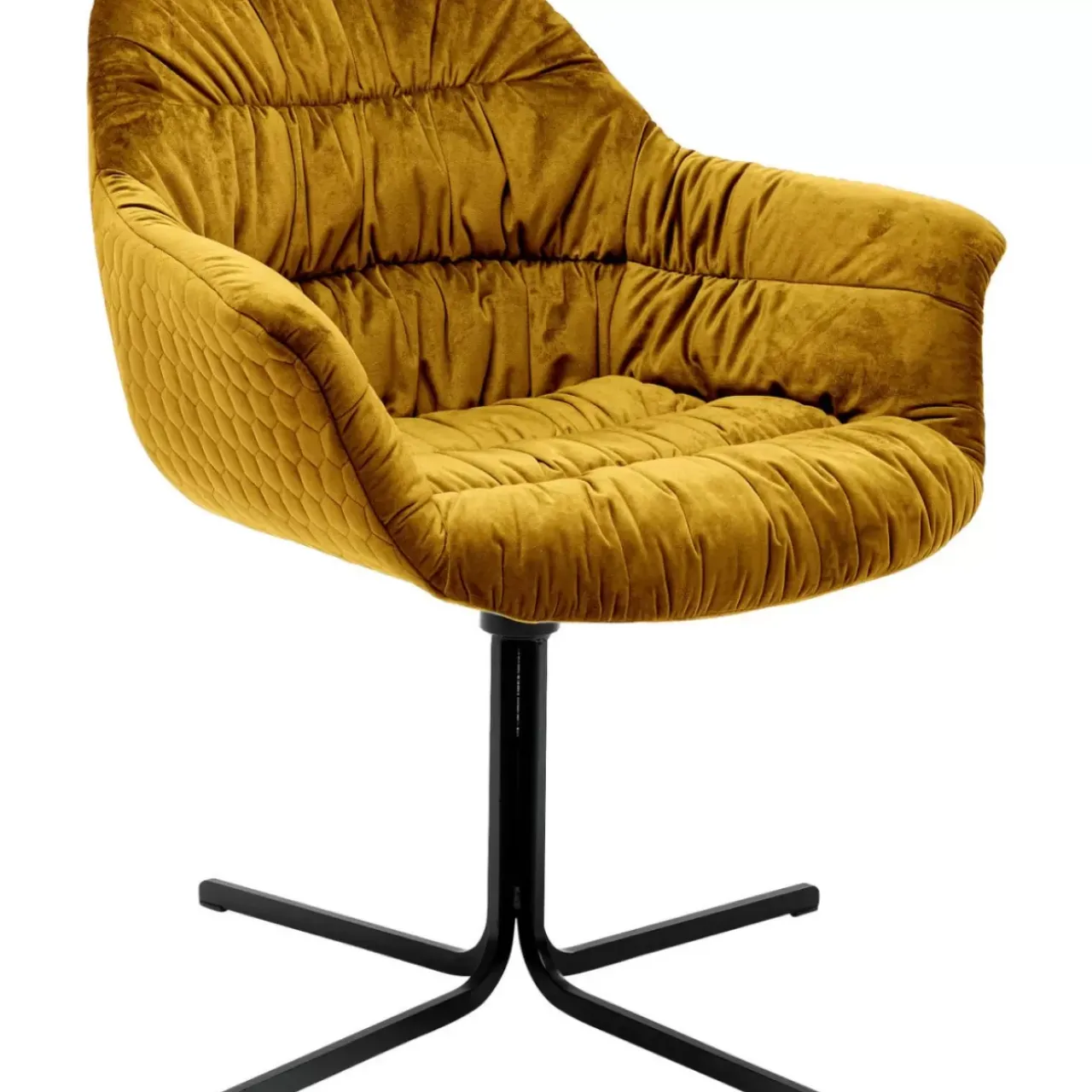 Stühle-KARE Design Drehstuhl Colmar Gelb