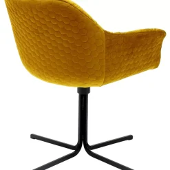 Stühle-KARE Design Drehstuhl Colmar Gelb