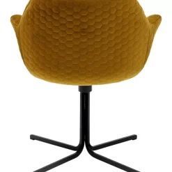 Stühle-KARE Design Drehstuhl Colmar Gelb
