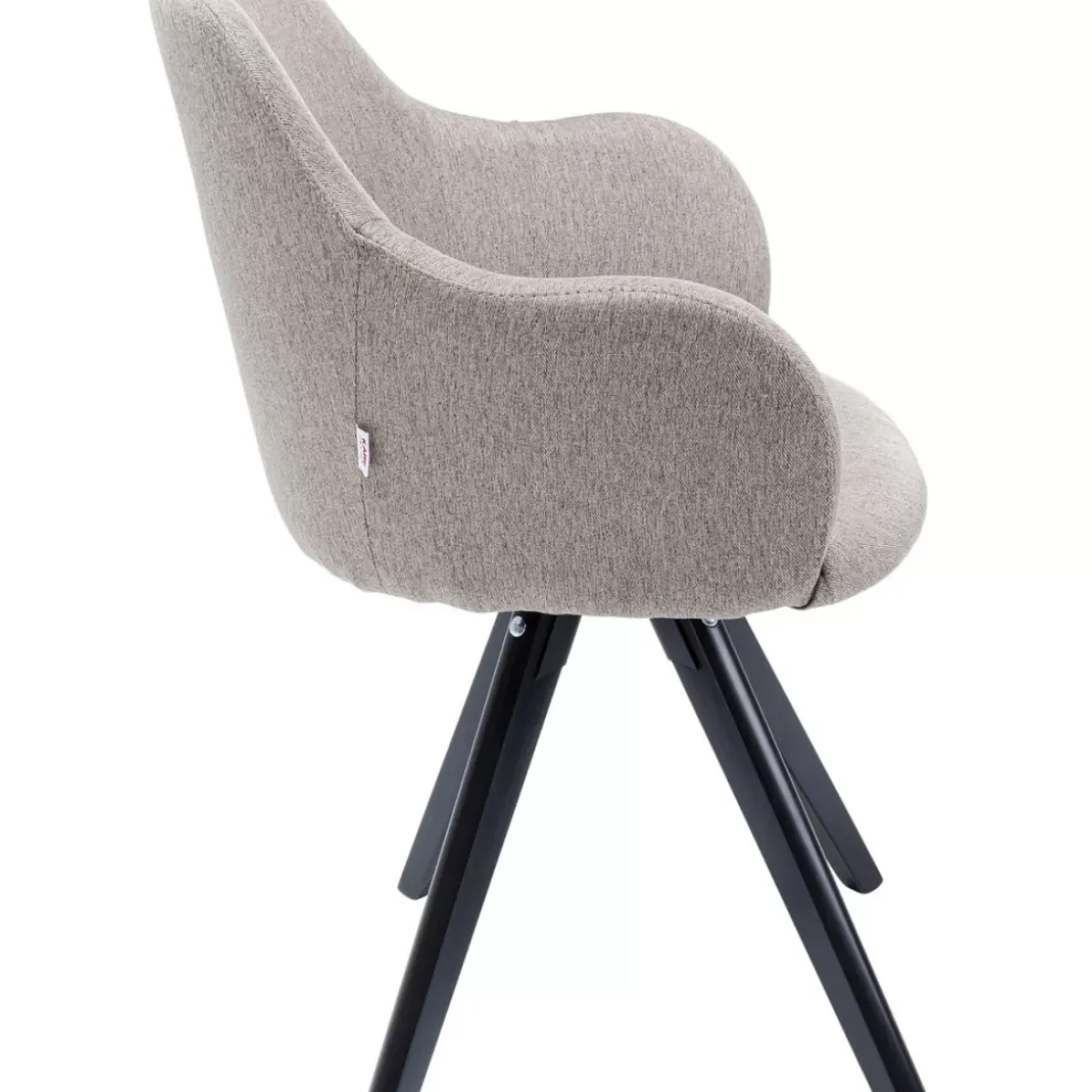 Stühle-KARE Design Drehstuhl Lady Loco Taupe