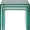 Tische-KARE Design Dreisatztisch Clear Club
