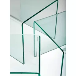Tische-KARE Design Dreisatztisch Clear Club