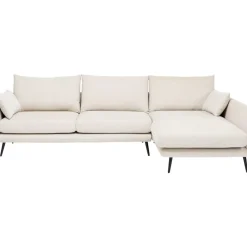 Sofas & Couches-KARE Design Ecksofa Amalfi Rechts Creme 275Cm