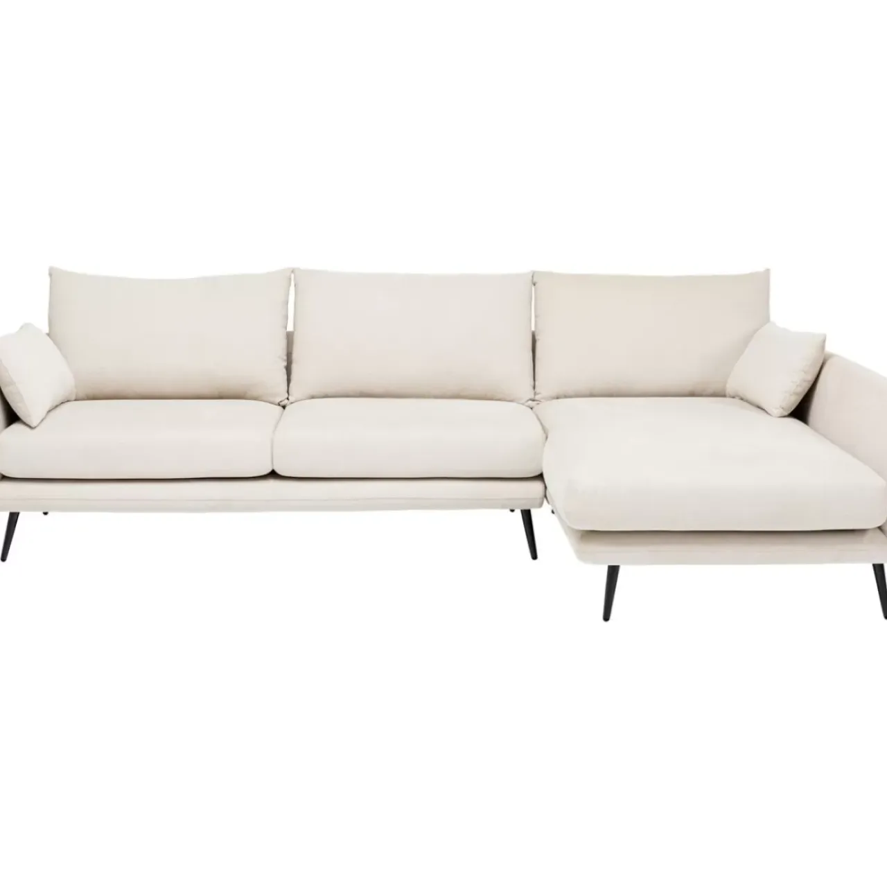 Sofas & Couches-KARE Design Ecksofa Amalfi Rechts Creme 275Cm