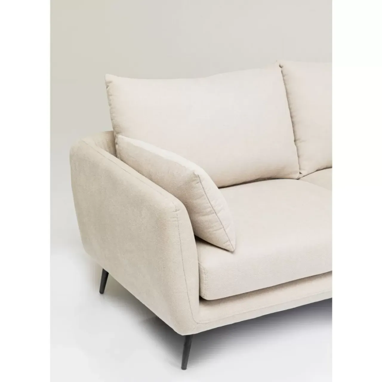 Sofas & Couches-KARE Design Ecksofa Amalfi Rechts Creme 275Cm