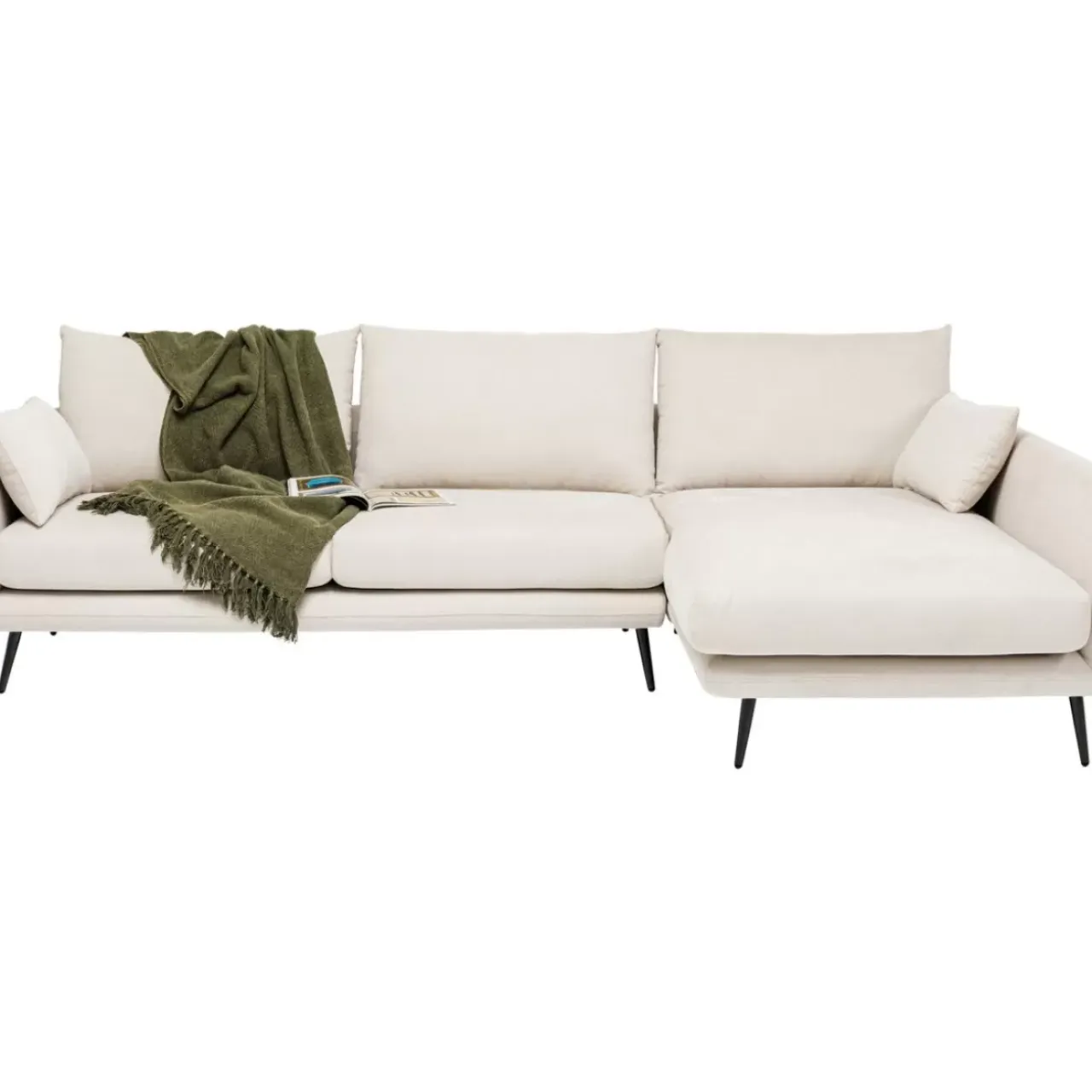 Sofas & Couches-KARE Design Ecksofa Amalfi Rechts Creme 275Cm