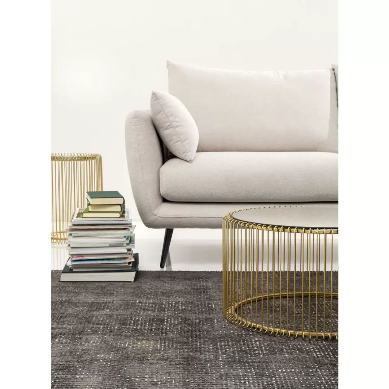 Sofas & Couches-KARE Design Ecksofa Amalfi Rechts Creme 275Cm