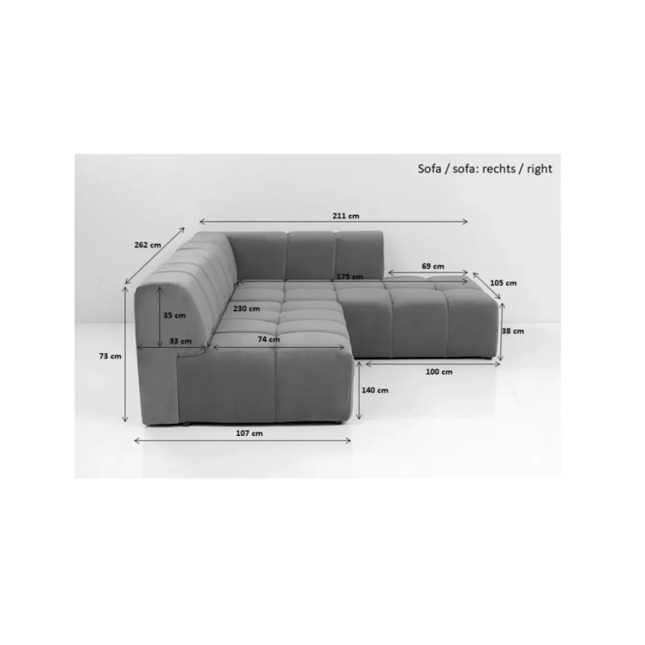 Sofas & Couches-KARE Design Ecksofa Belami Amber Links