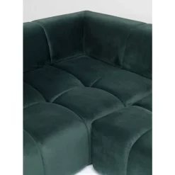 Sofas & Couches-KARE Design Ecksofa Belami Velvet Dunkelgrun Links 265Cm