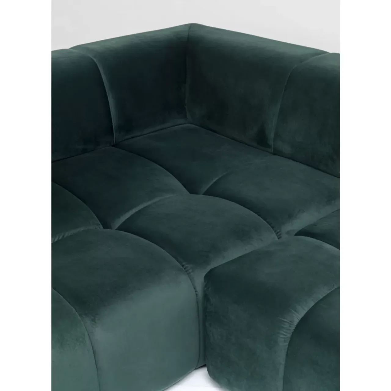 Sofas & Couches-KARE Design Ecksofa Belami Velvet Dunkelgrun Links 265Cm