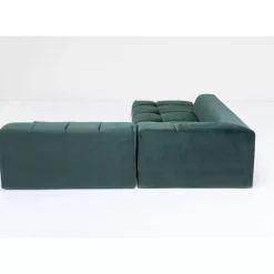 Sofas & Couches-KARE Design Ecksofa Belami Velvet Dunkelgrun Links 265Cm