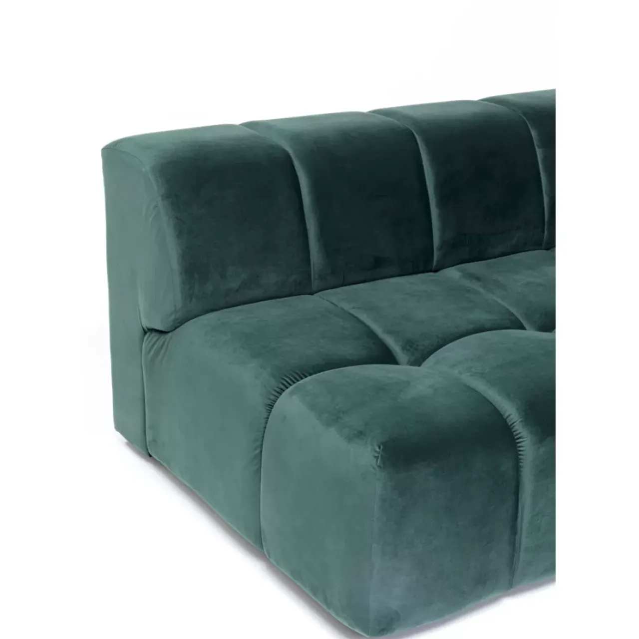 Sofas & Couches-KARE Design Ecksofa Belami Velvet Dunkelgrun Rechts 265Cm