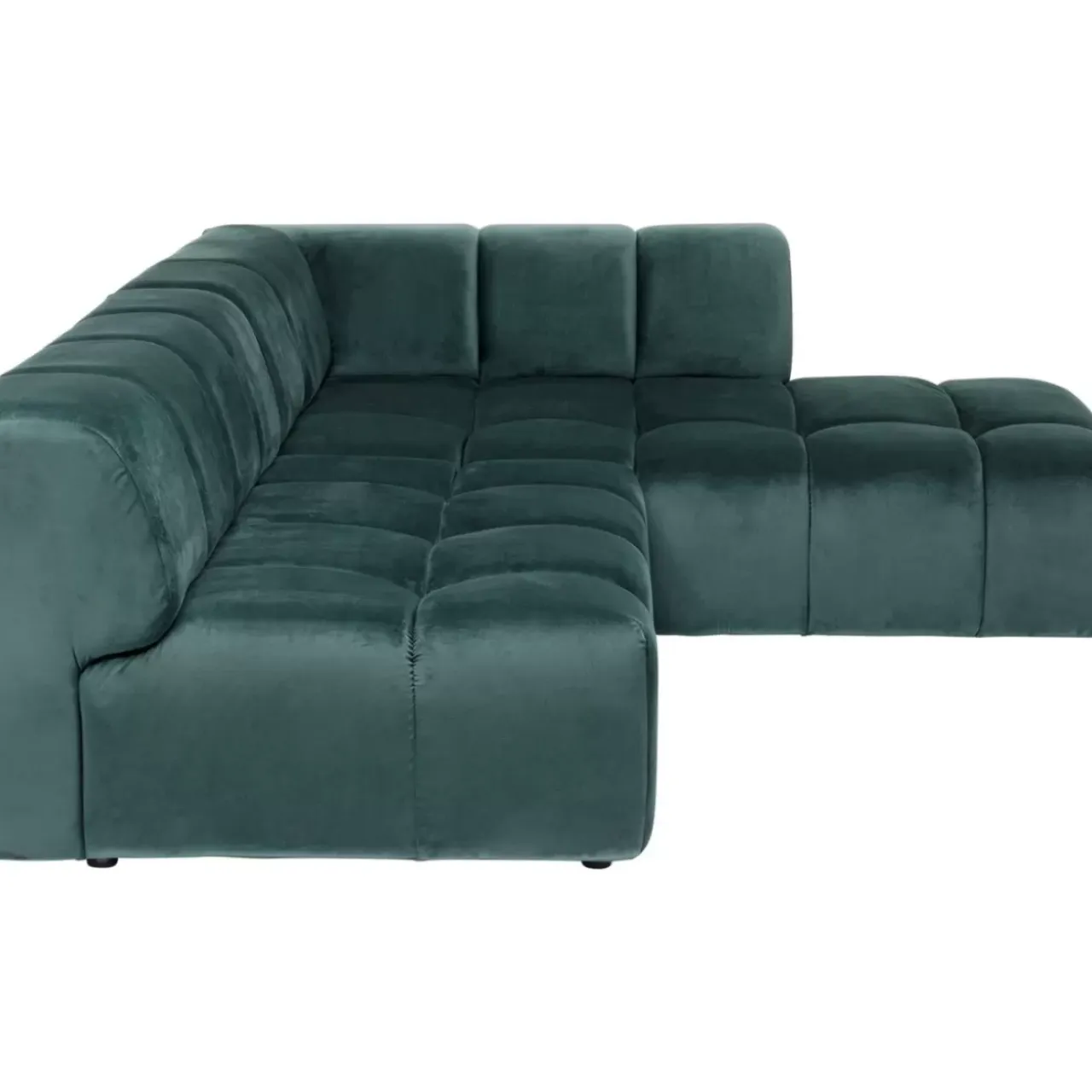 Sofas & Couches-KARE Design Ecksofa Belami Velvet Dunkelgrun Rechts 265Cm