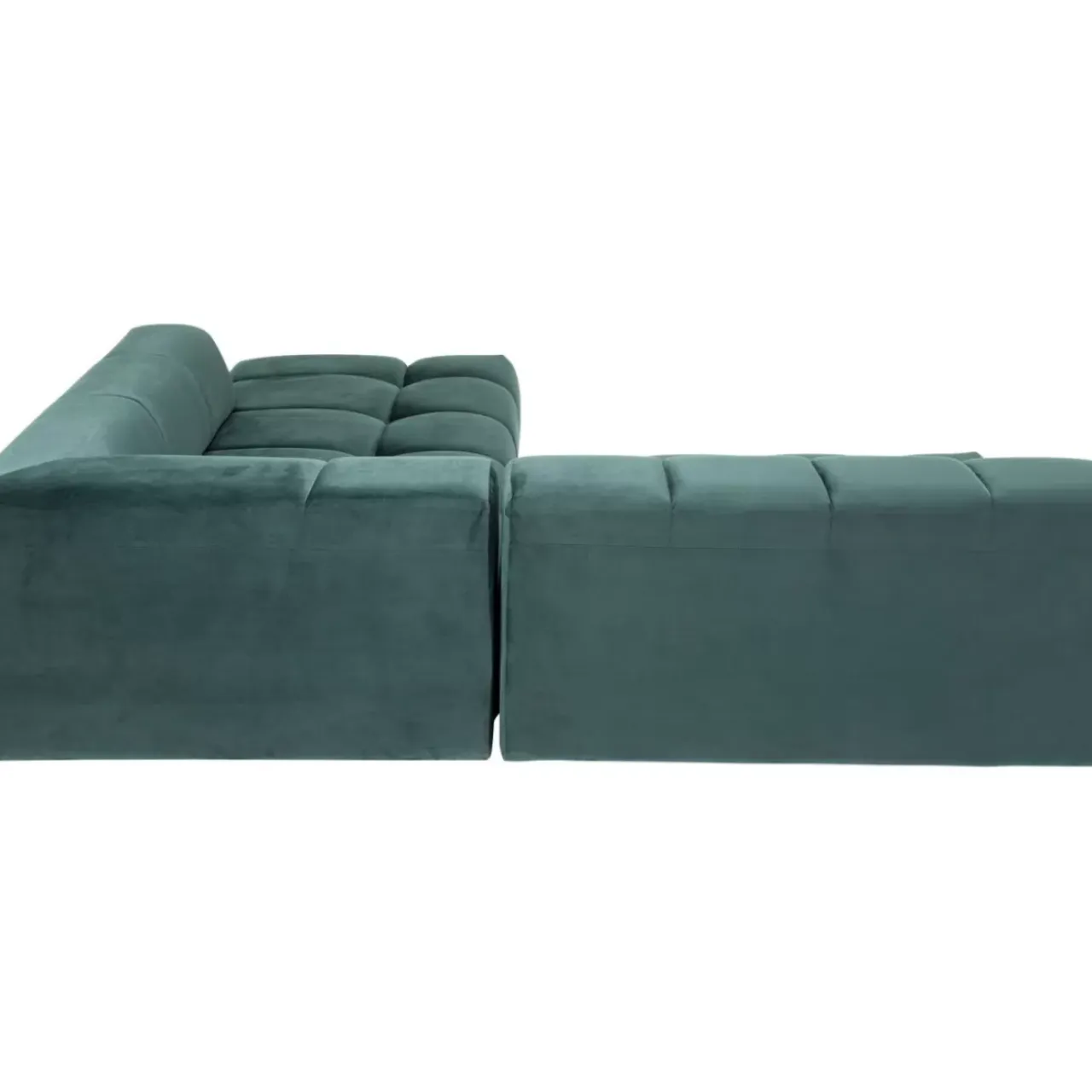 Sofas & Couches-KARE Design Ecksofa Belami Velvet Dunkelgrun Rechts 265Cm