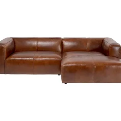 Sofas & Couches-KARE Design Ecksofa Cubetto Leder Braun