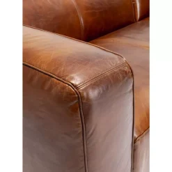Sofas & Couches-KARE Design Ecksofa Cubetto Leder Braun