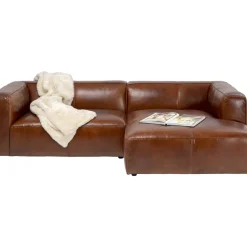 Sofas & Couches-KARE Design Ecksofa Cubetto Leder Braun