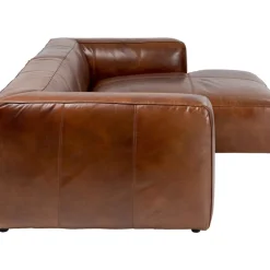 Sofas & Couches-KARE Design Ecksofa Cubetto Leder Braun