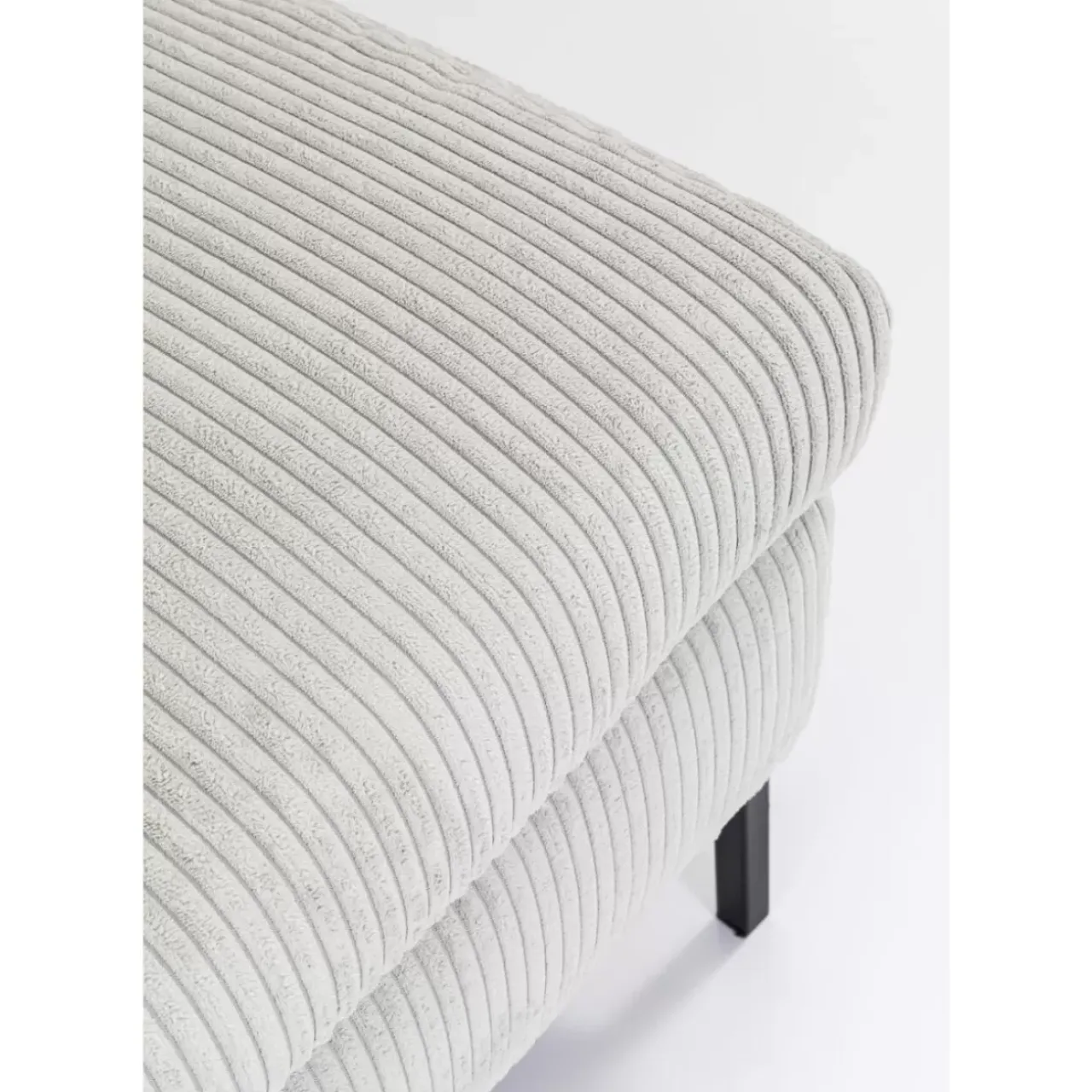 Sofas & Couches-KARE Design Ecksofa Gianni Cord Grau Rechts