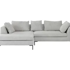 Sofas & Couches-KARE Design Ecksofa Gianni Cord Grau Links