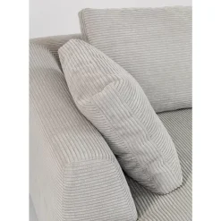 Sofas & Couches-KARE Design Ecksofa Gianni Cord Grau Links