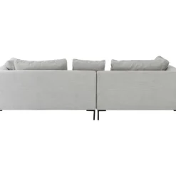 Sofas & Couches-KARE Design Ecksofa Gianni Cord Grau Links