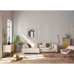 Sofas & Couches-KARE Design Ecksofa Gianni Creme Links