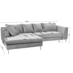 Sofas & Couches-KARE Design Ecksofa Gianni Creme Links