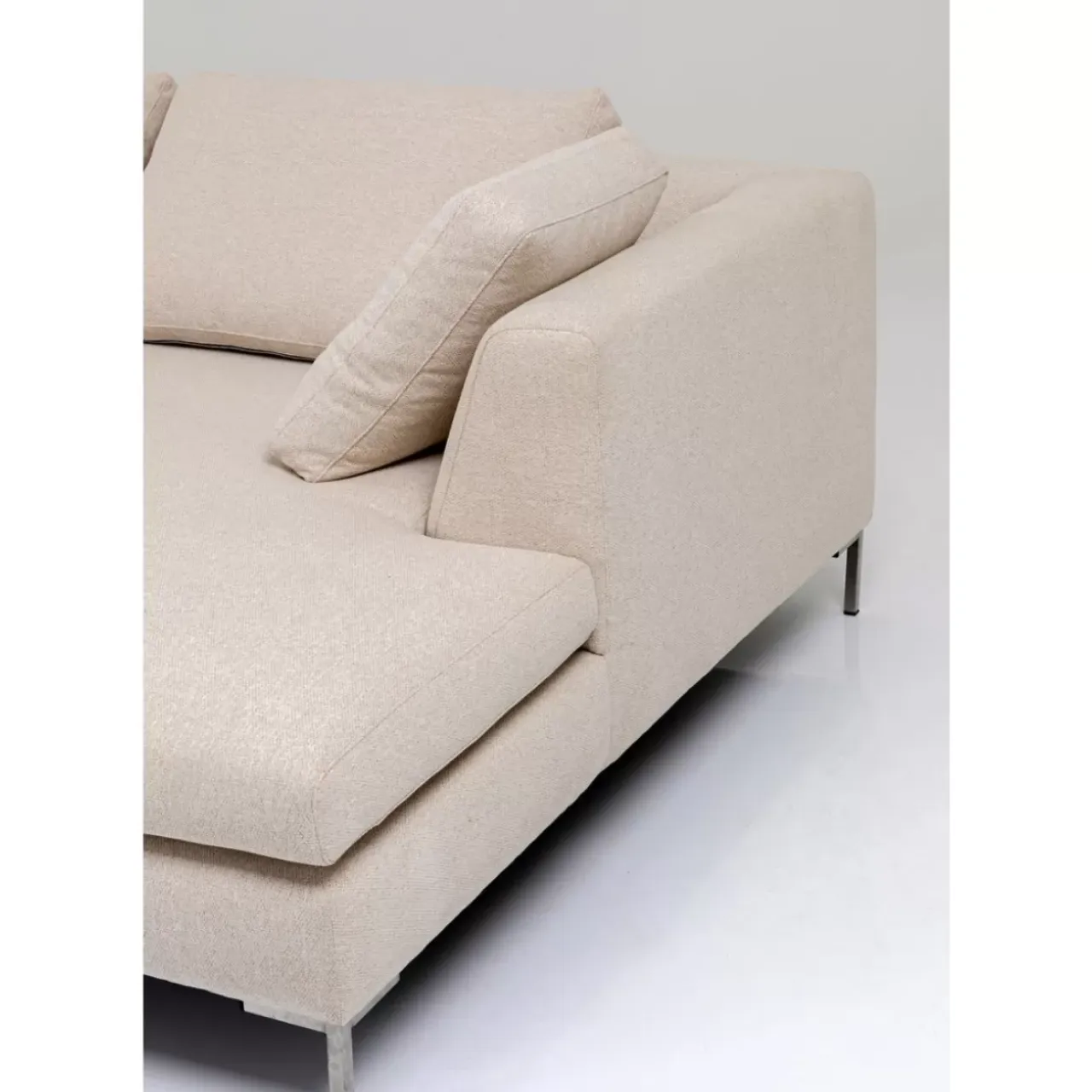 Sofas & Couches-KARE Design Ecksofa Gianni Creme Rechts