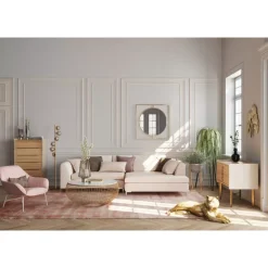 Sofas & Couches-KARE Design Ecksofa Gianni Creme Rechts