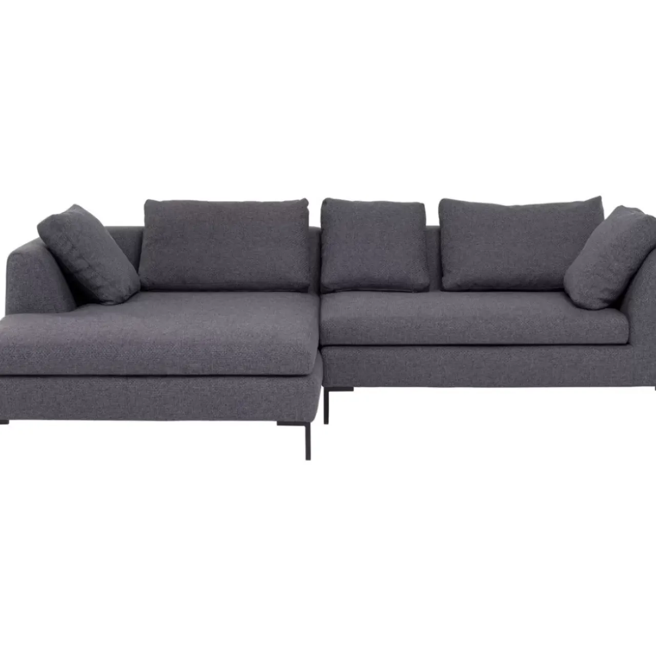Sofas & Couches-KARE Design Ecksofa Gianni Dolce Dunkelgrau Links