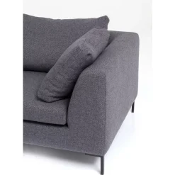 Sofas & Couches-KARE Design Ecksofa Gianni Dolce Dunkelgrau Links