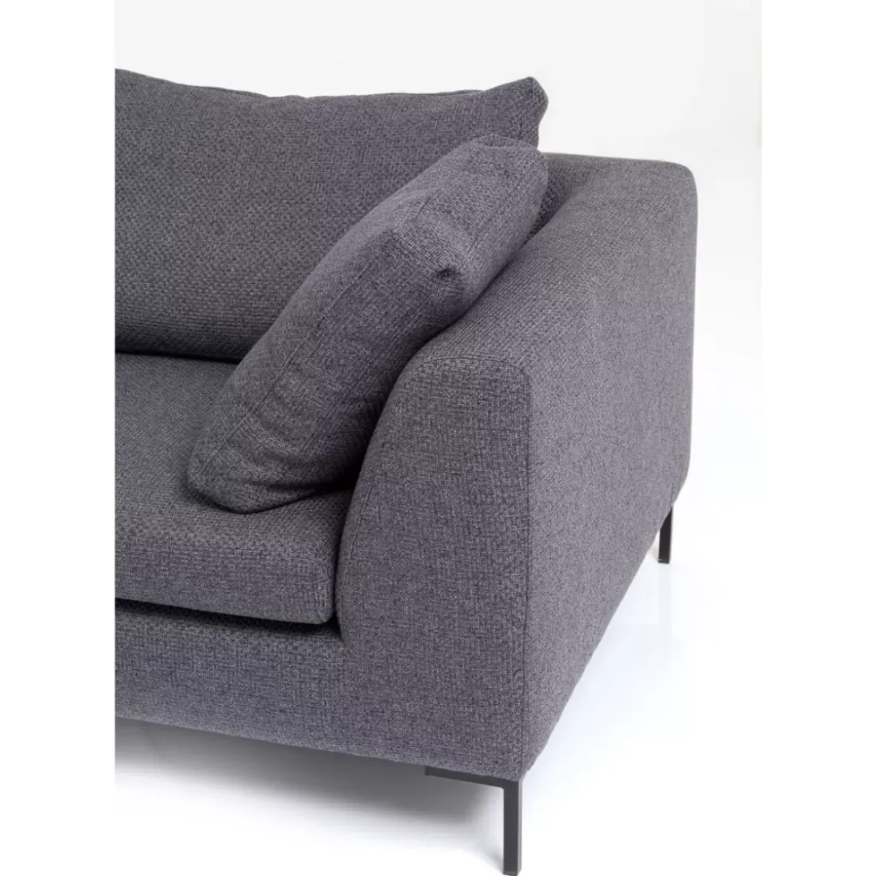 Sofas & Couches-KARE Design Ecksofa Gianni Dolce Dunkelgrau Links