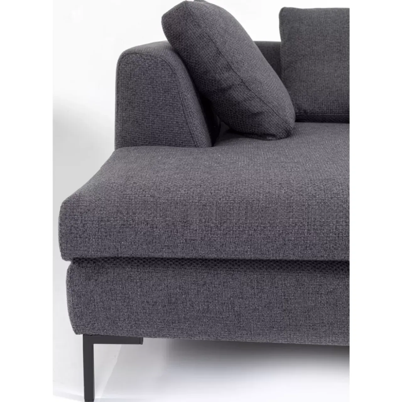 Sofas & Couches-KARE Design Ecksofa Gianni Dolce Dunkelgrau Links