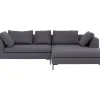 Sofas & Couches-KARE Design Ecksofa Gianni Dolce Dunkelgrau Rechts