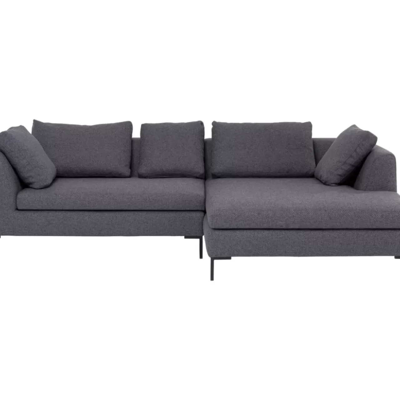 Sofas & Couches-KARE Design Ecksofa Gianni Dolce Dunkelgrau Rechts