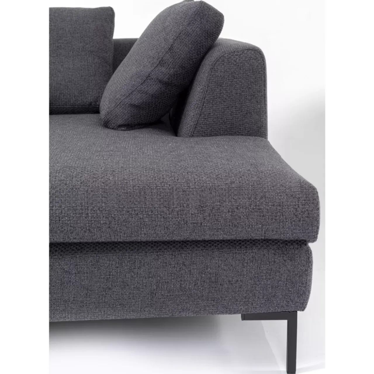Sofas & Couches-KARE Design Ecksofa Gianni Dolce Dunkelgrau Rechts