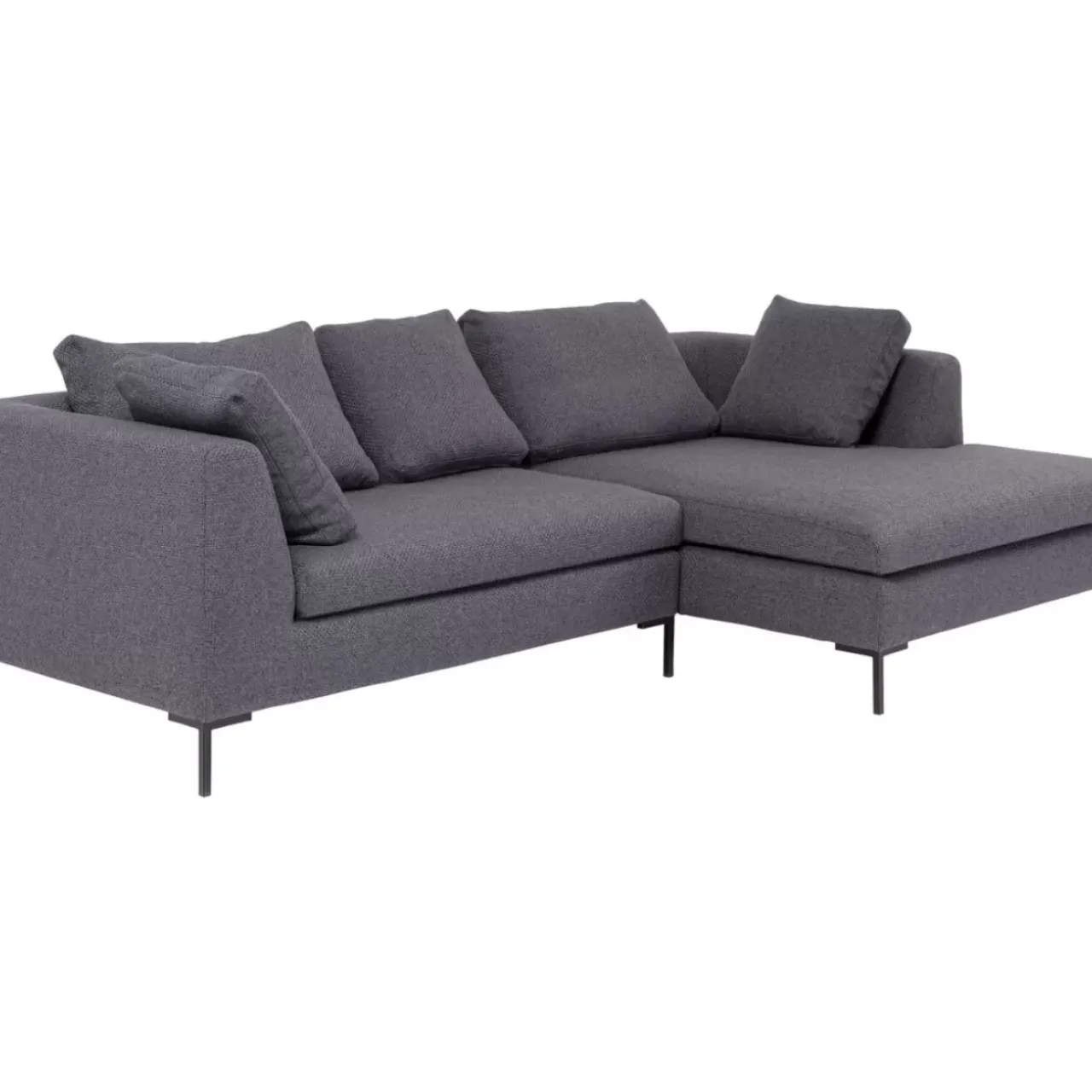 Sofas & Couches-KARE Design Ecksofa Gianni Dolce Dunkelgrau Rechts