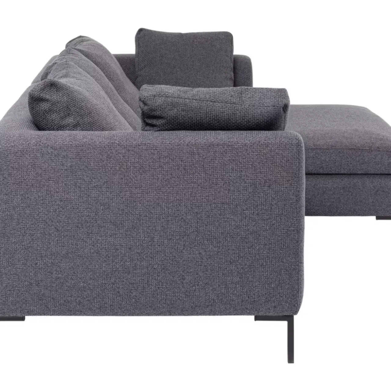 Sofas & Couches-KARE Design Ecksofa Gianni Dolce Dunkelgrau Rechts
