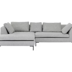 Sofas & Couches-KARE Design Ecksofa Gianni Dolce Hellgrau Links